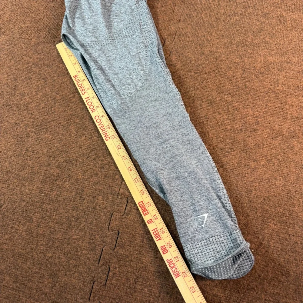 A+ gym Gymshark Vital Seamless Leggings Grey Marl High Waisted Activewear Tights